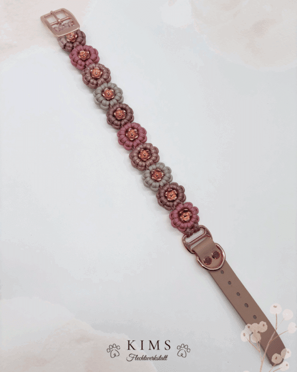 Paracord Halsband Blümchen