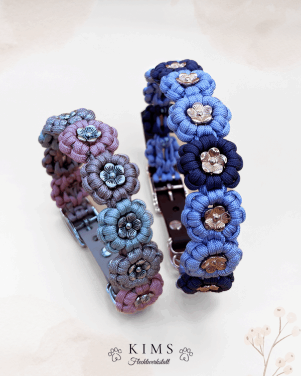 Paracord Halsband Blümchen