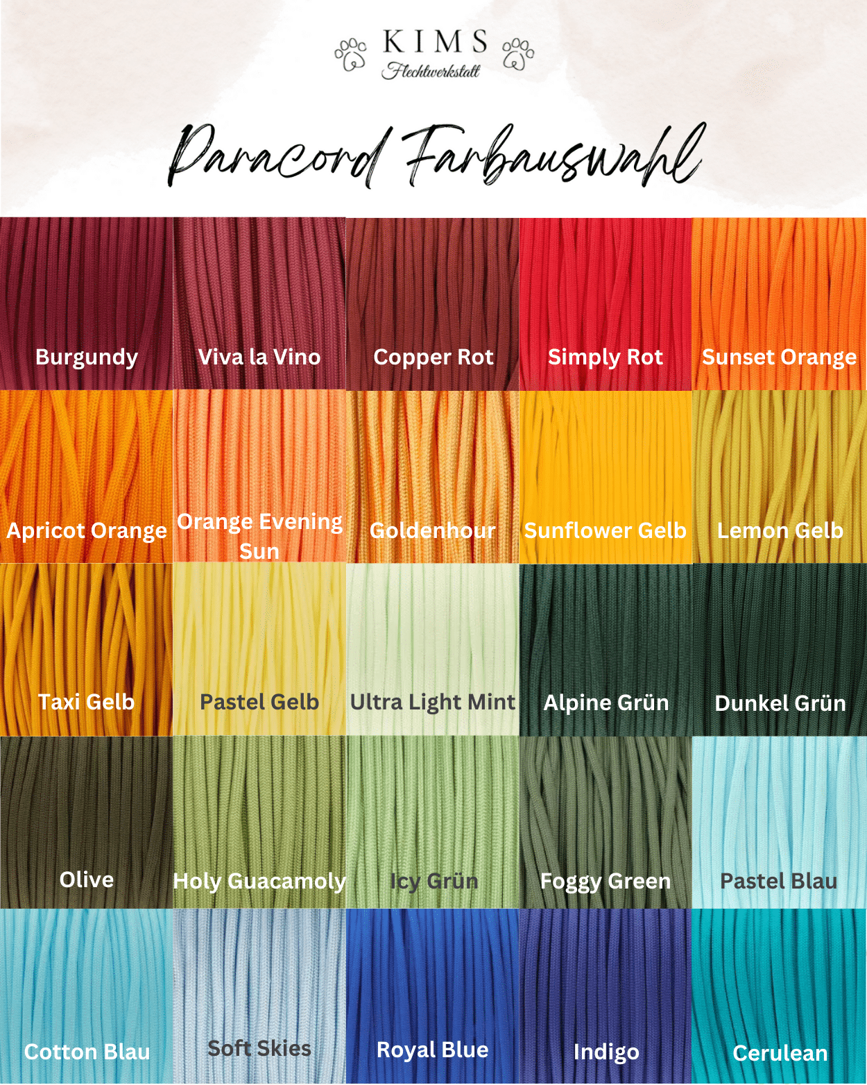 paracord farbauswahl 1