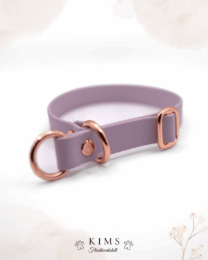 Biothane Halsband Zugstopp Pastel Lila/ Flieder