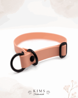 Biothane Halsband Zugstopp Pastel Peach