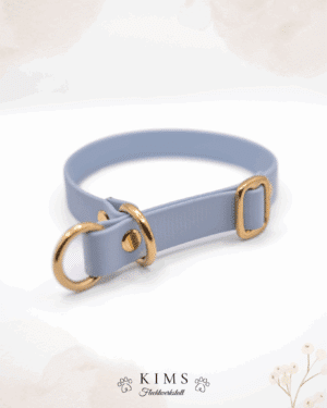 Biothane Halsband Zugstopp Pastel Blau